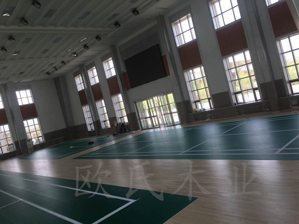 宁夏银川消防总队培训基地室内体育馆运动木地板案例